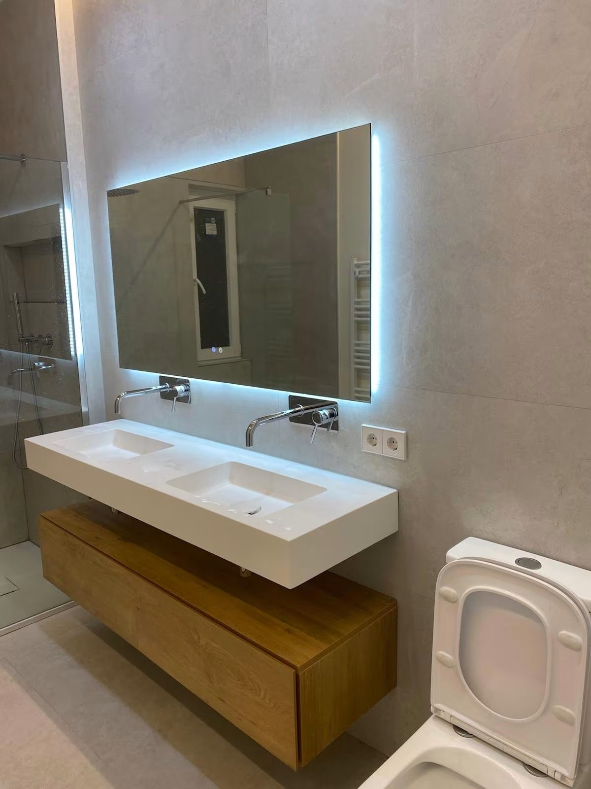 Detalle de baño reformado por Porto Reformas